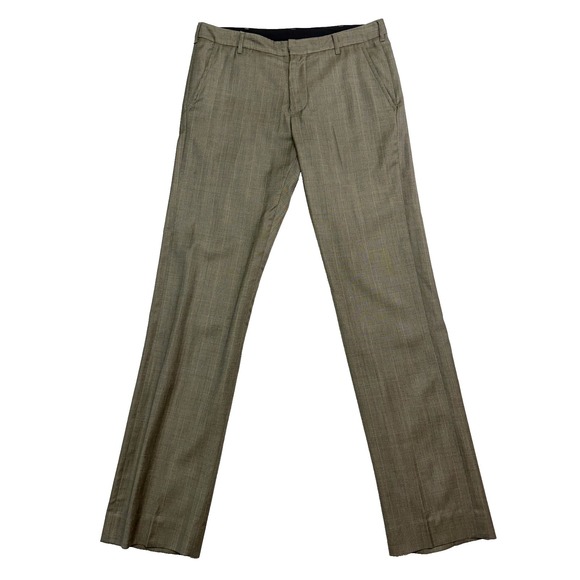 Bonobos Other - Bonobos 34x34 Gray Herringbone‎ Overcheck Wool Dress Pants USA Athletic Straight